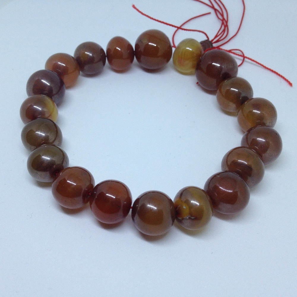 large red agate Buddhist prayer beads